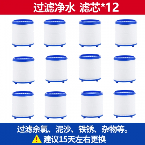 多功能万向水龙头滤芯12个（一年套组）